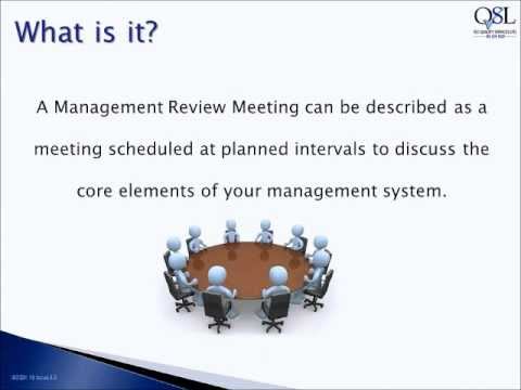 Iso 9001 management review meeting presentation slides